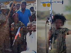 Bild: Im Hintergrund liegen Leichen: Sudans Kindersoldaten werden TikTok-Stars